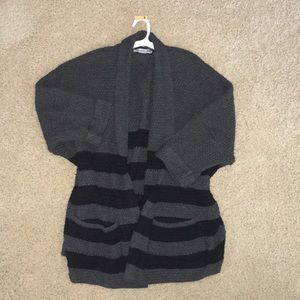 Like New Cotton Emporium Stripe Sweater w Pockets